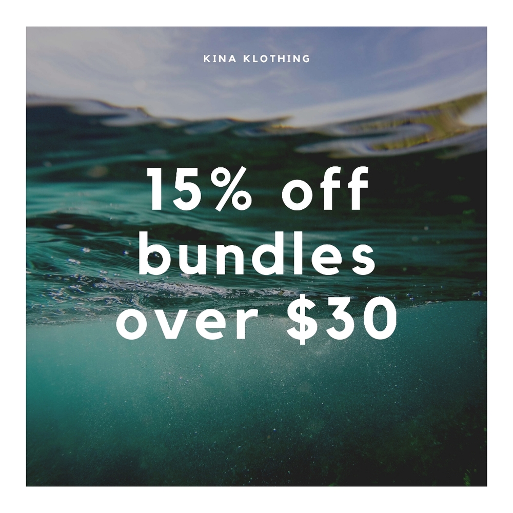 15% off bundles over $30